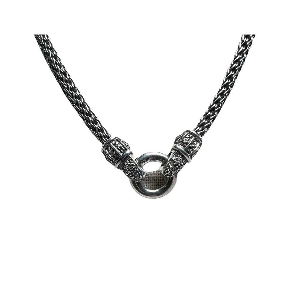 Sterling Silver‎ Wheat Weave Necklace